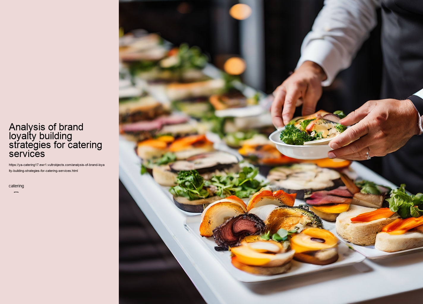 Analysis of brand loyalty building strategies for catering services